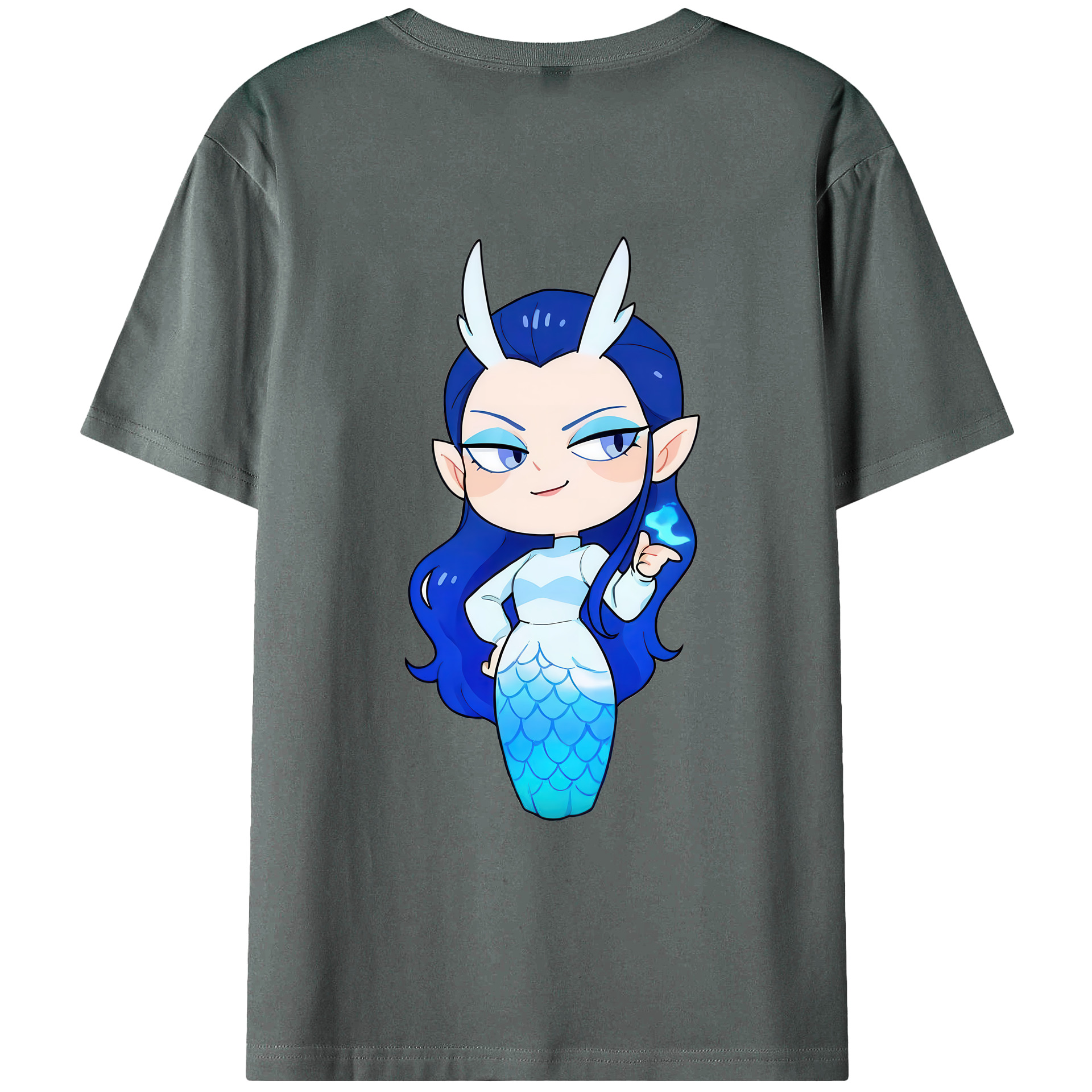 （画像用） Ne Zha 2 ナタ 魔童の大暴れ 綿100％ メンズ半袖Tシャツ（バックプリント） 通気性